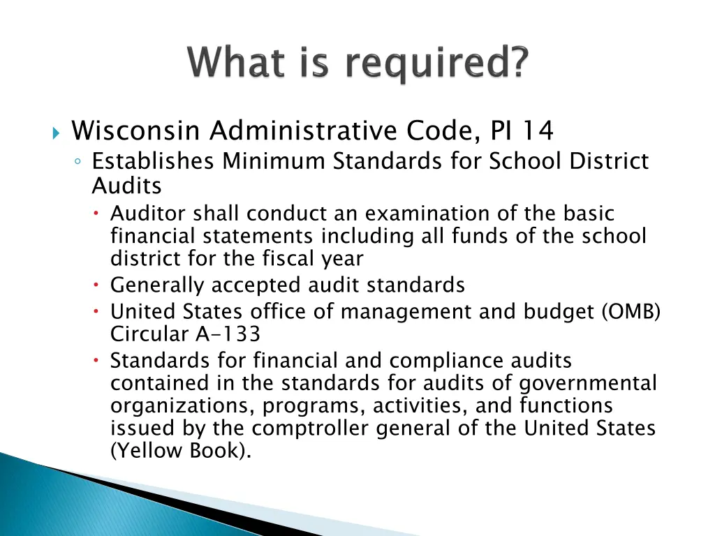 wisconsin administrative code pi 14 establishes