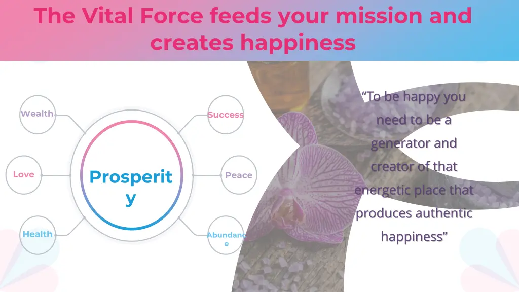 the vital force feeds your mission and creates