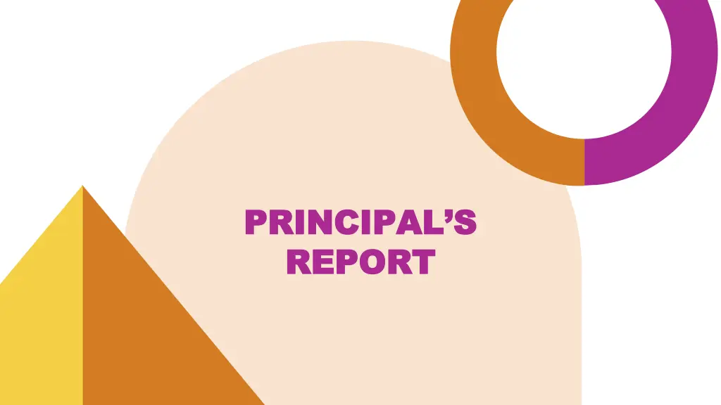 principal s principal s report report