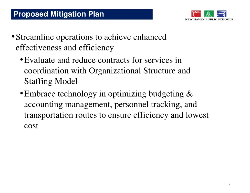 proposed mitigation plan 1