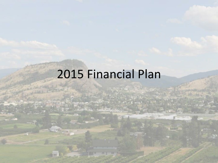 2015 financial plan