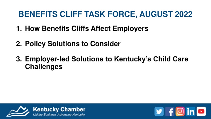 benefits cliff task force august 2022