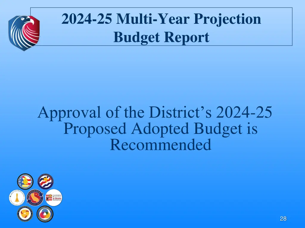 2024 25 multi year projection budget report