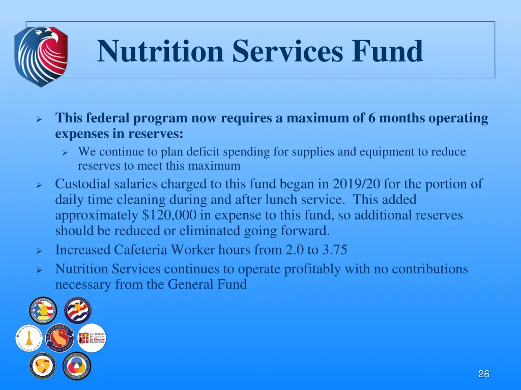 nutrition services fund