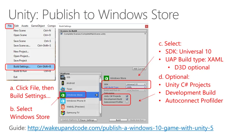 unity publish to windows store