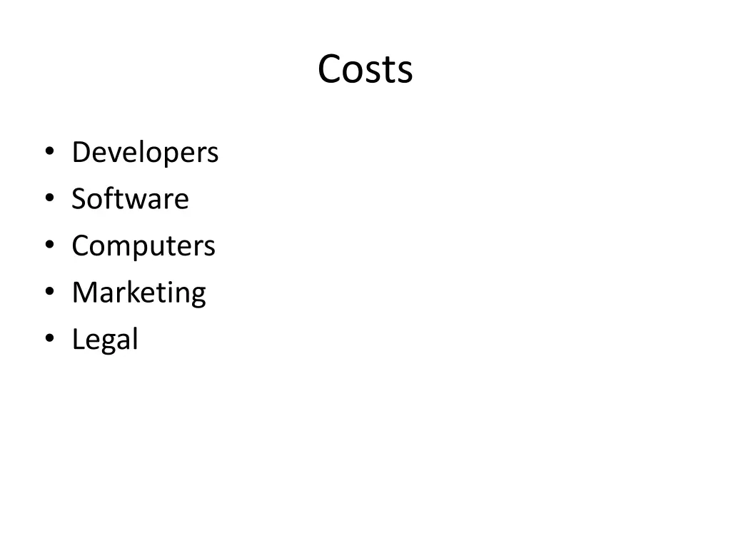 costs