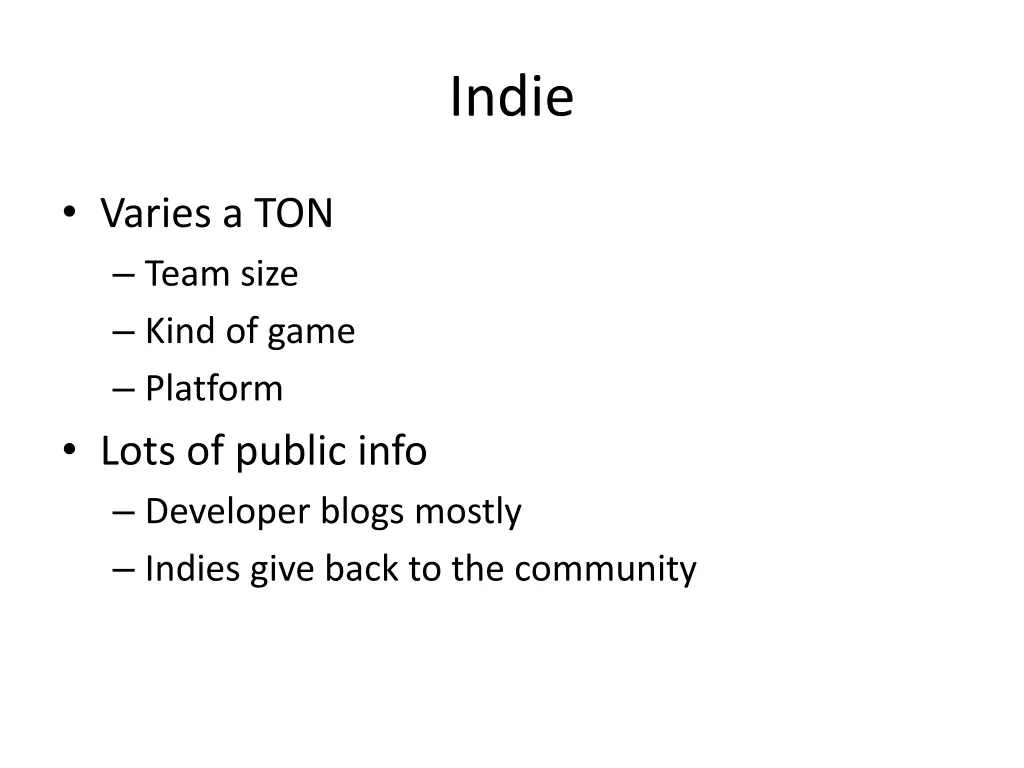 indie