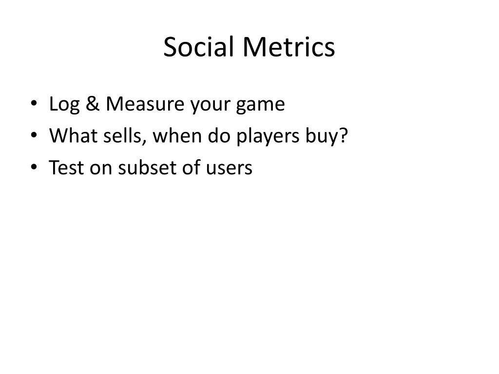 social metrics