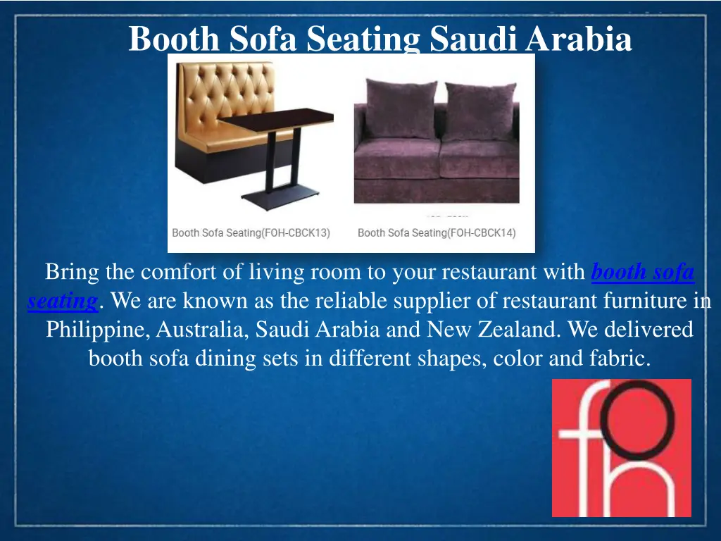 booth sofa seating saudi arabia