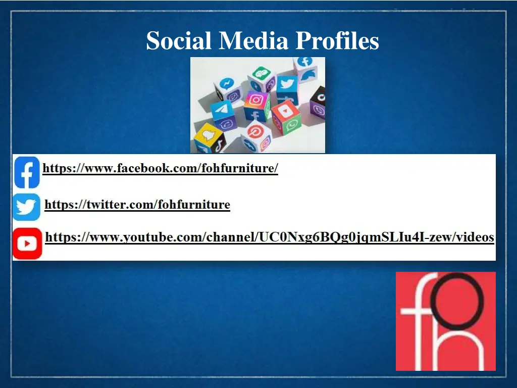 social media profiles