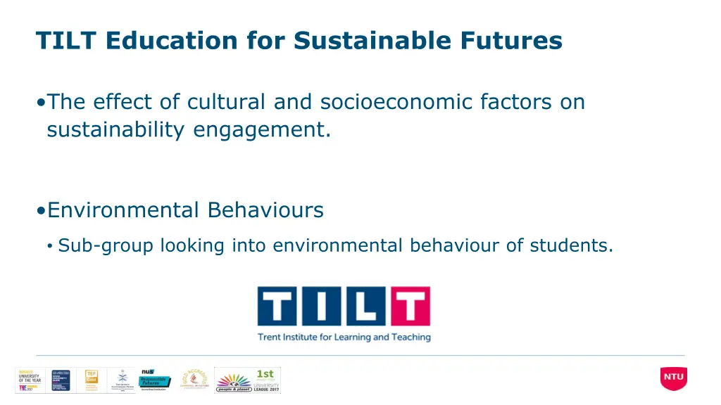 tilt education for sustainable futures