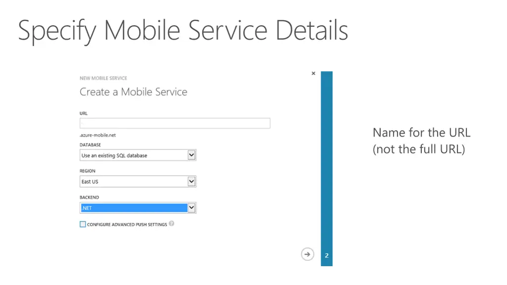 specify mobile service details