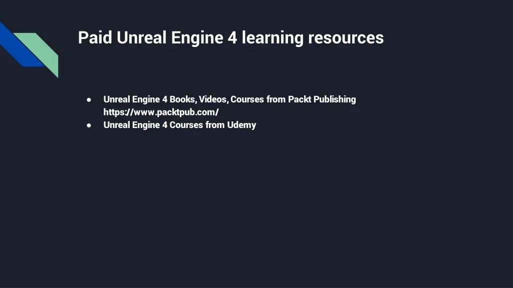 paid unreal engine 4 learning resources