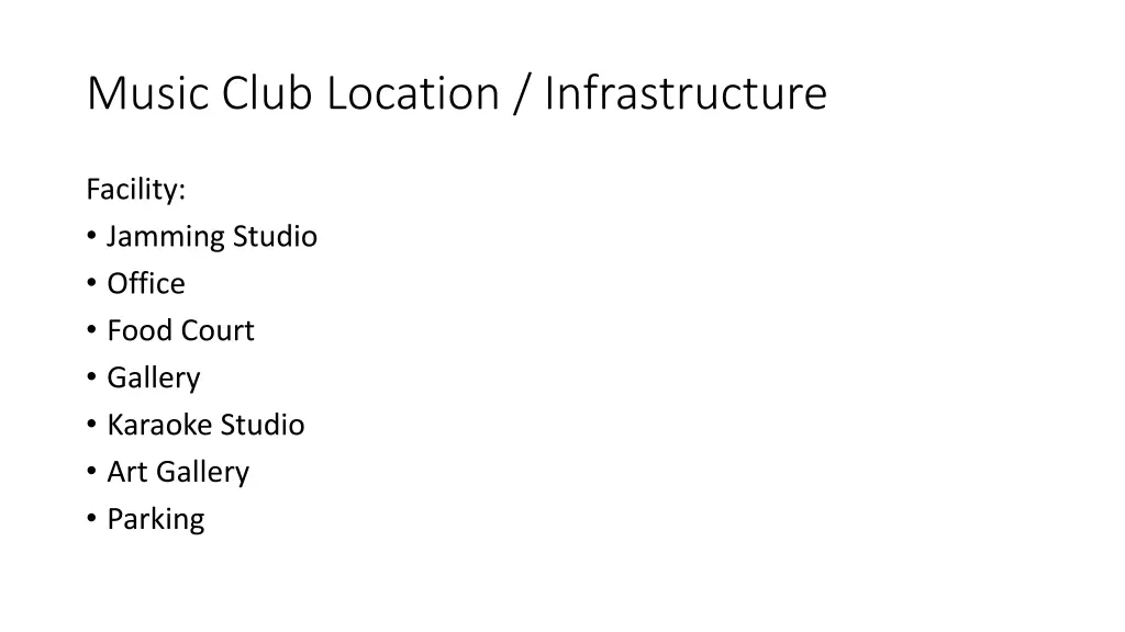 music club location infrastructure 2