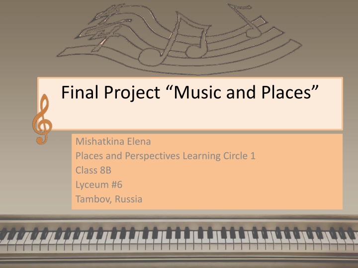 final project music and places