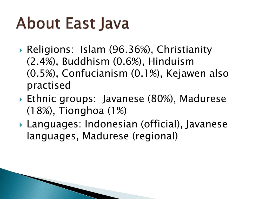 religions islam 96 36 christianity 2 4 buddhism