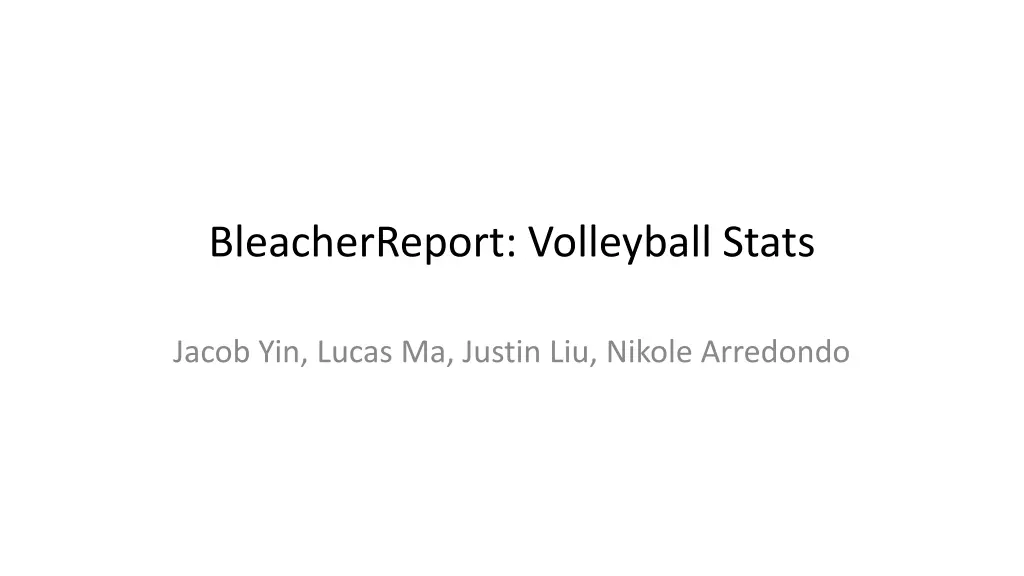 bleacherreport volleyball stats