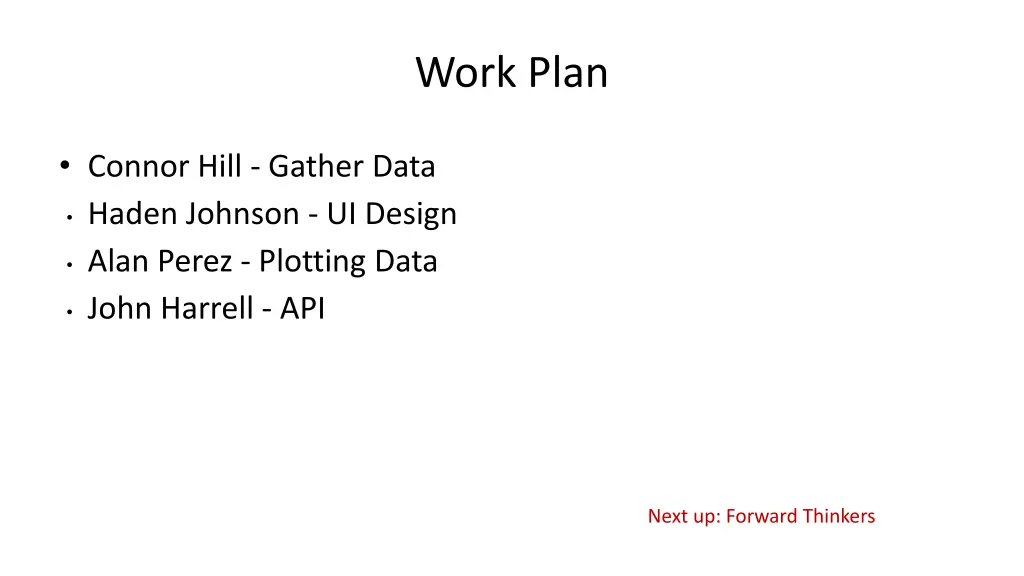 work plan 3