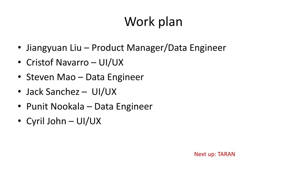 work plan 5