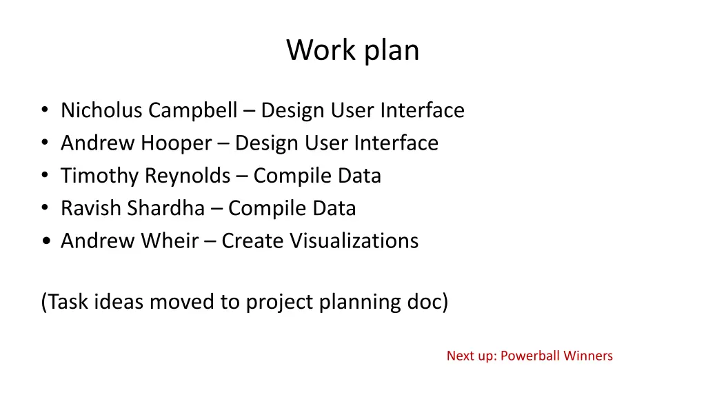 work plan 6