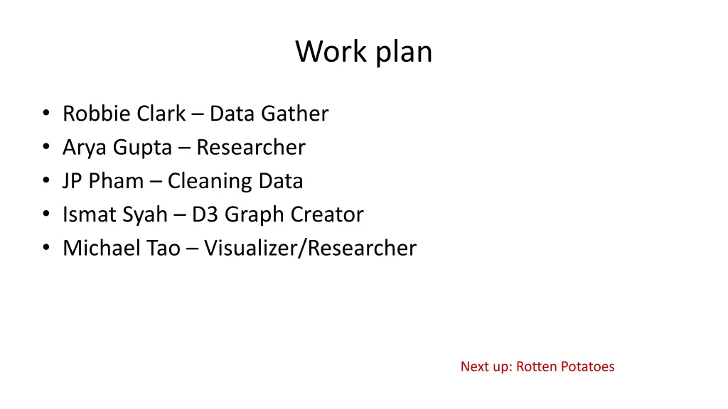 work plan 7