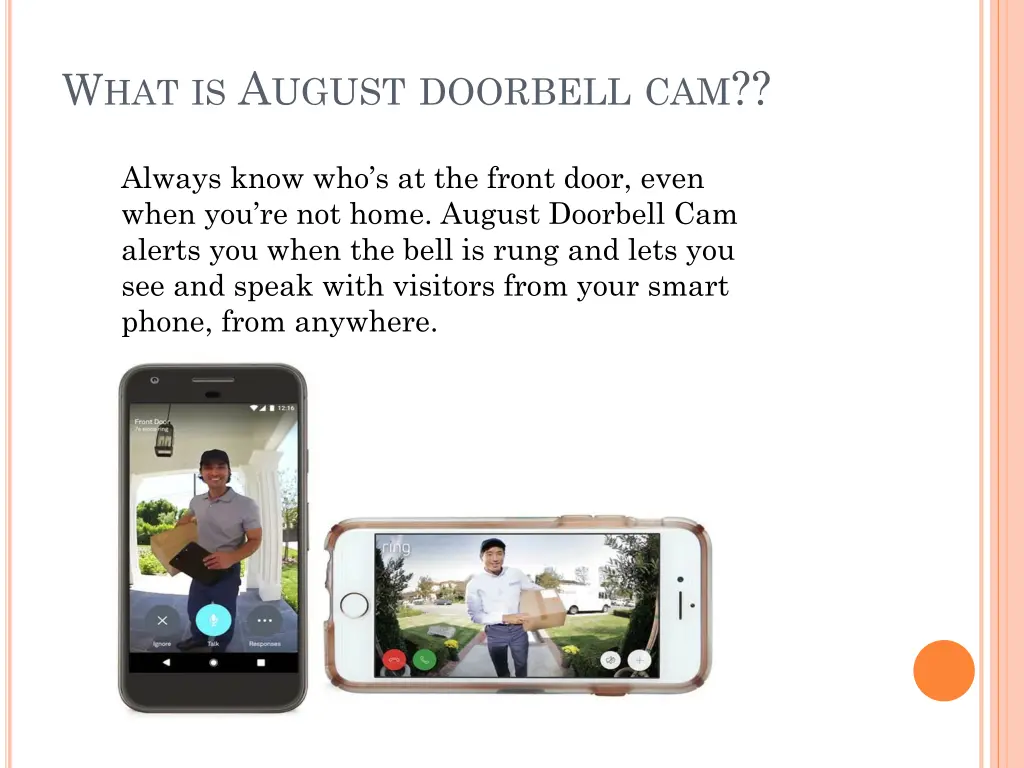 w hat is a ugust doorbell cam