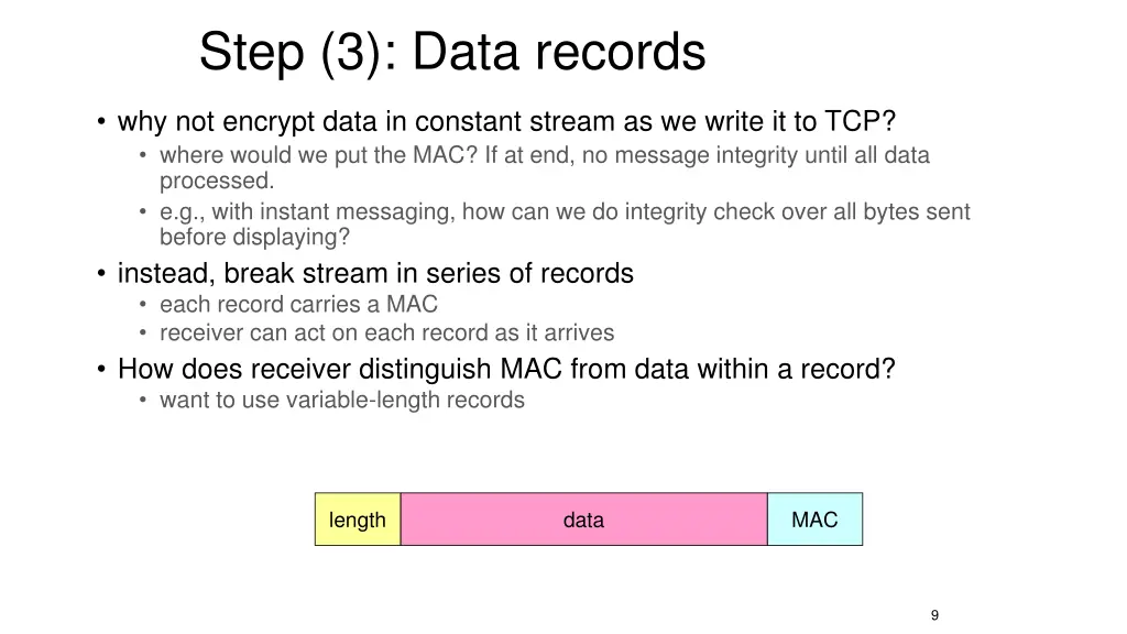 step 3 data records