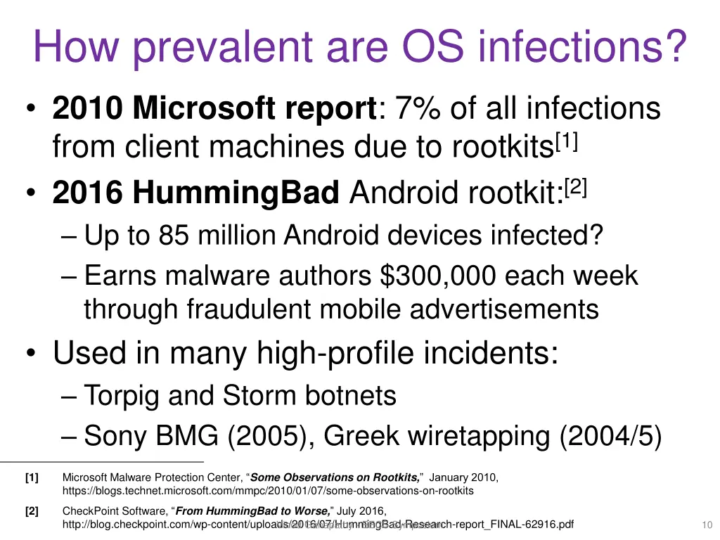 how prevalent are os infections