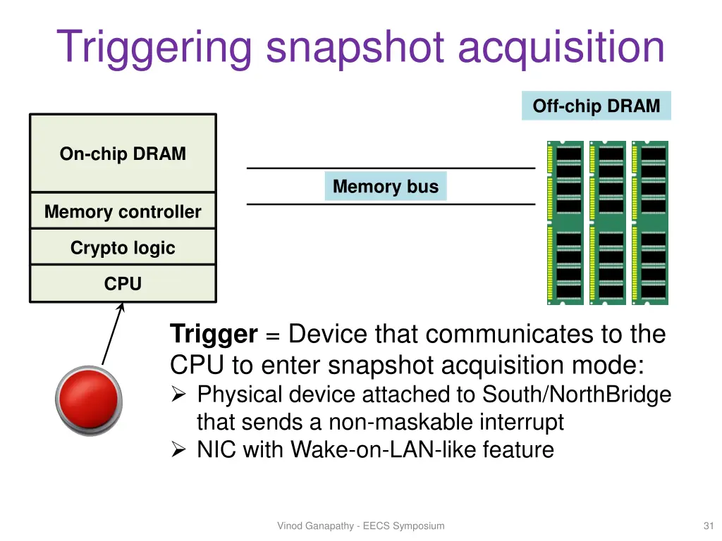 triggering snapshot acquisition