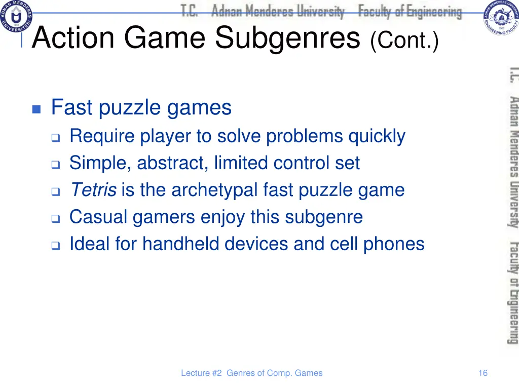 action game subgenres cont 3