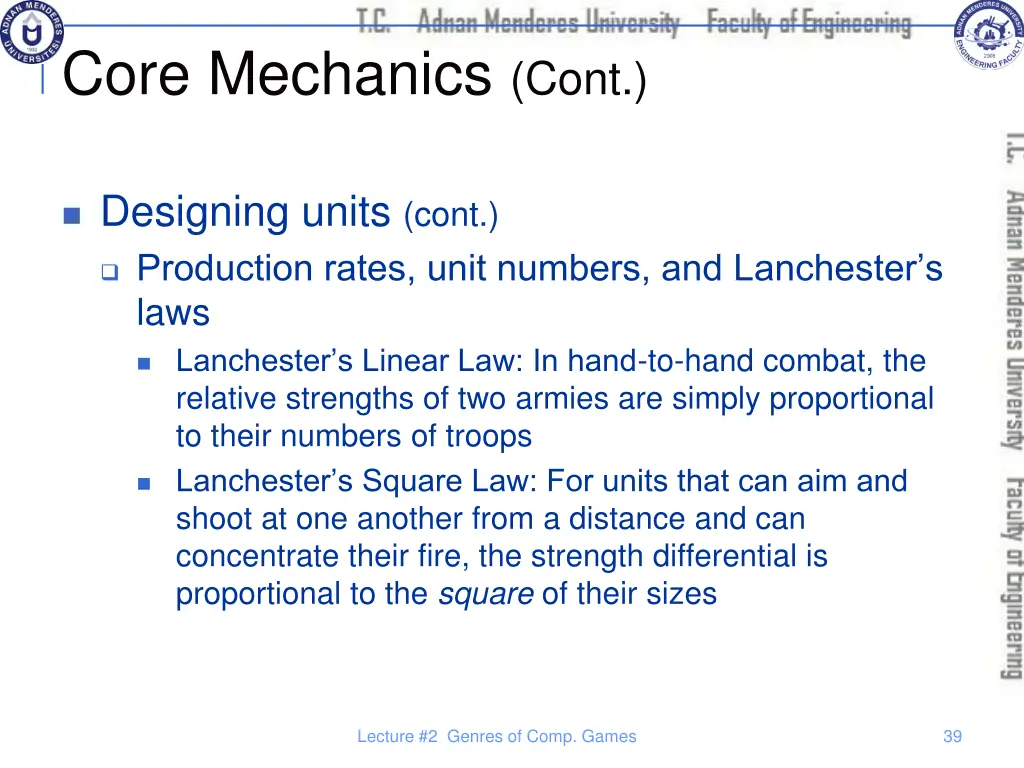 core mechanics cont 3