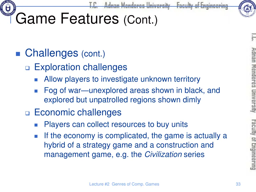 game features cont 11