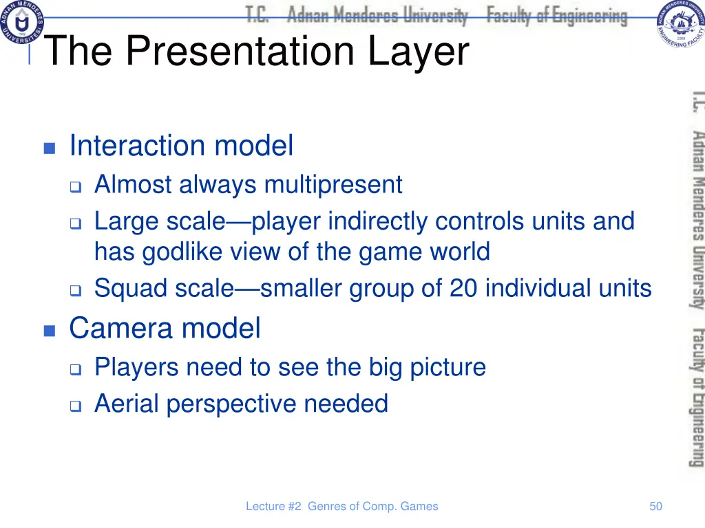 the presentation layer