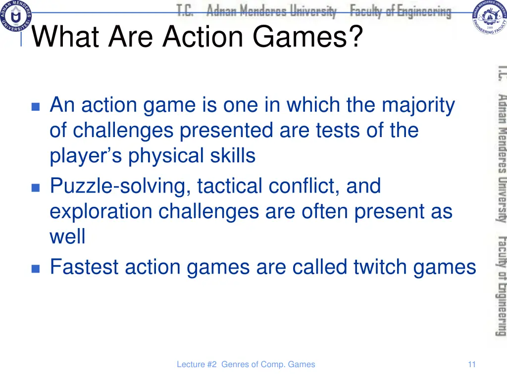 what are action games