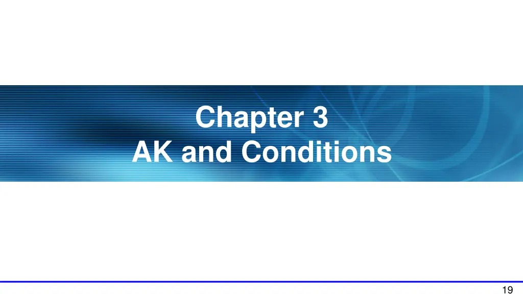 chapter 3 ak and conditions