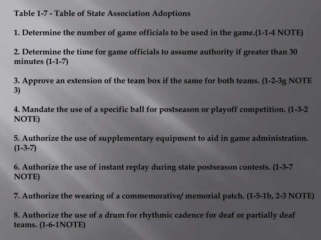 table 1 7 table of state association adoptions