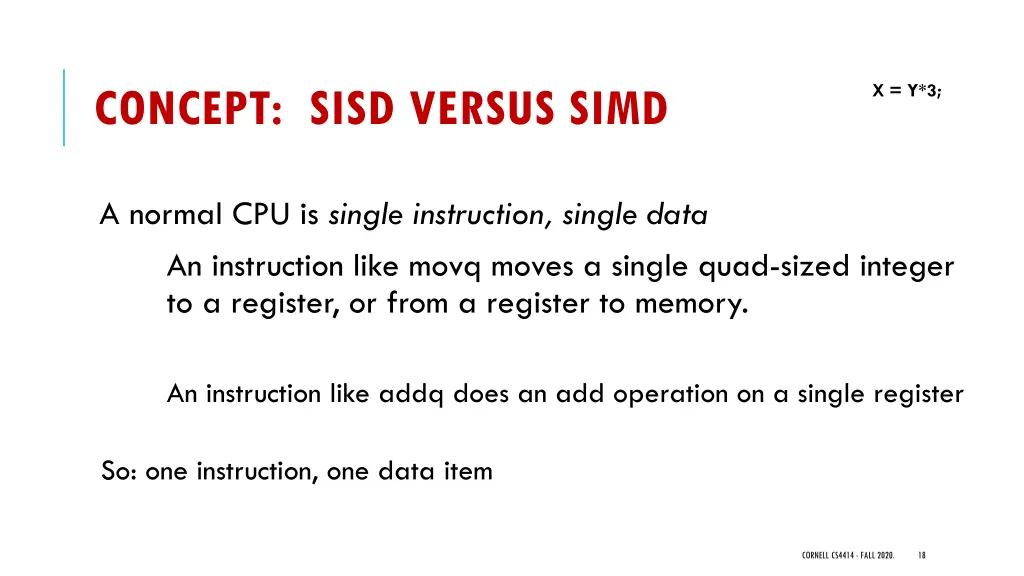 concept sisd versus simd