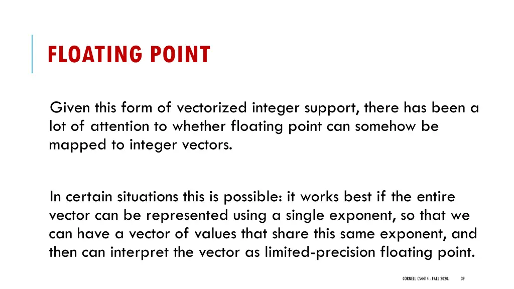 floating point