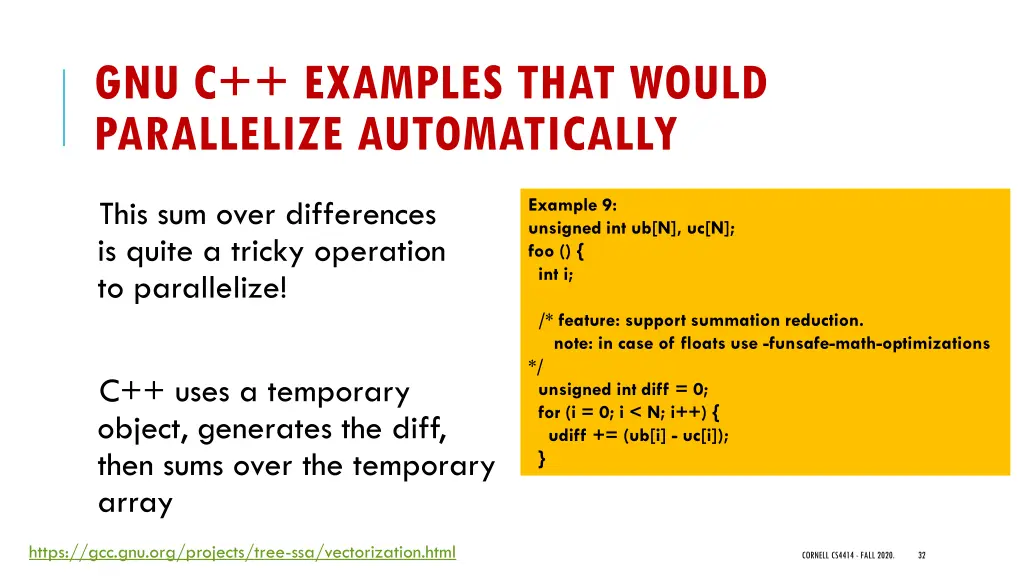 gnu c examples that would parallelize 3