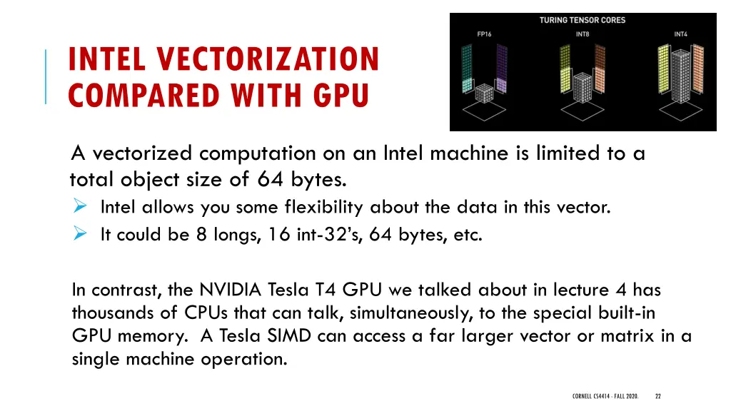 intel vectorization compared with gpu