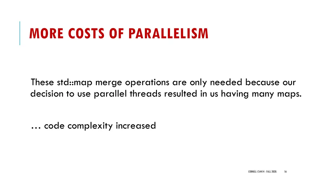 more costs of parallelism