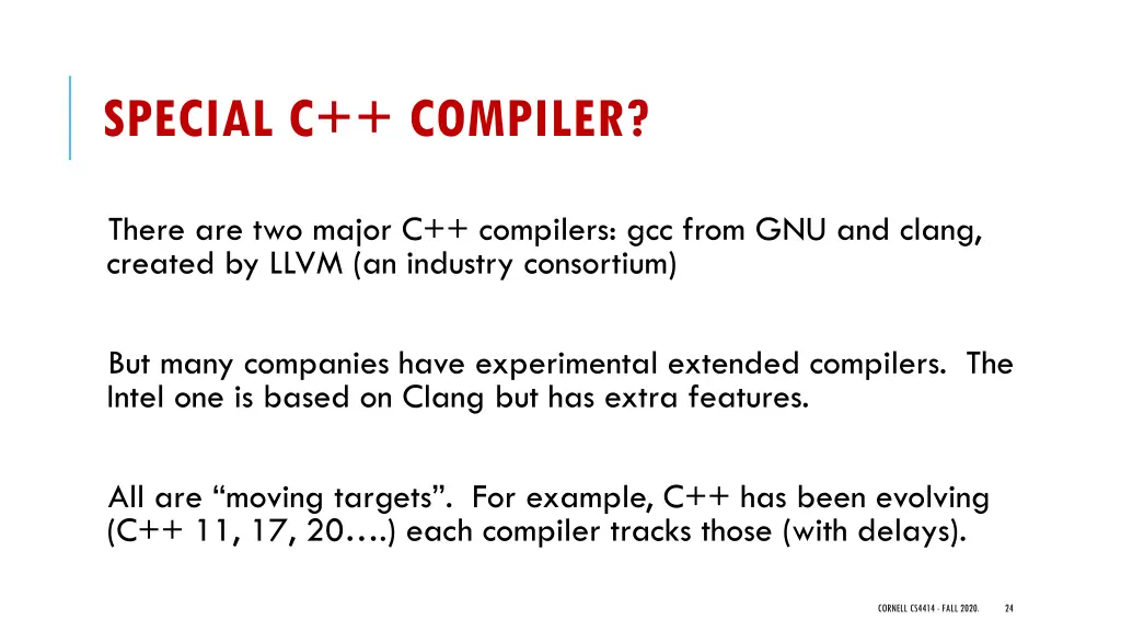 special c compiler