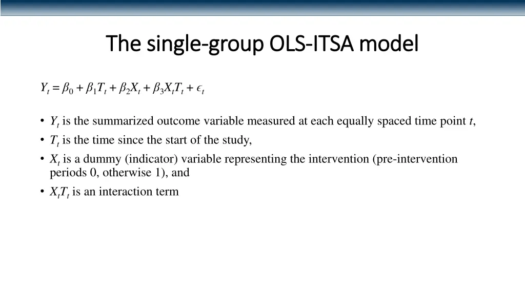 the single the single group ols