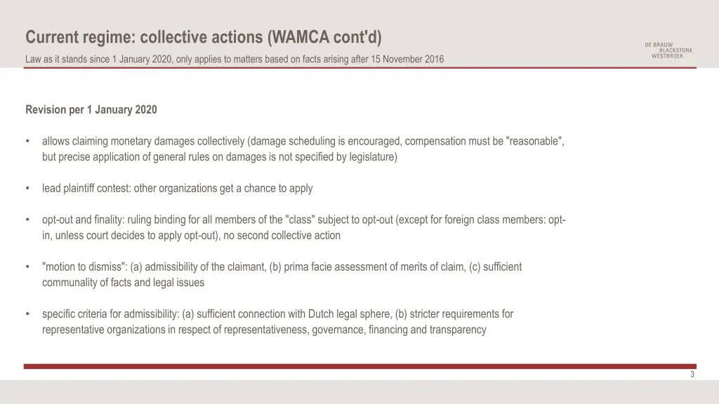 current regime collective actions wamca cont d