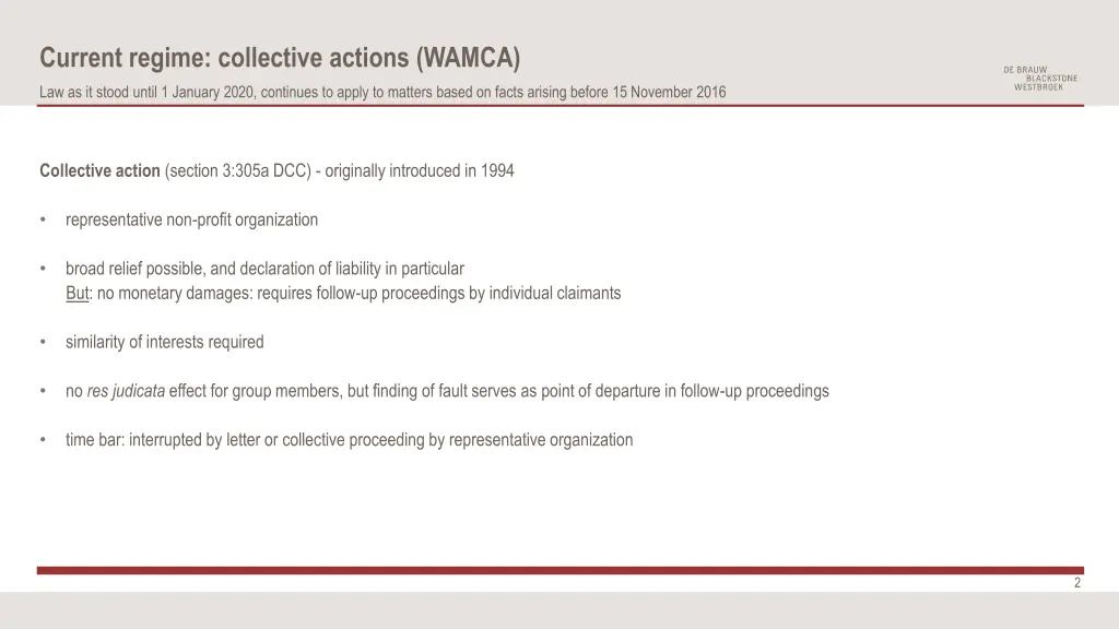 current regime collective actions wamca