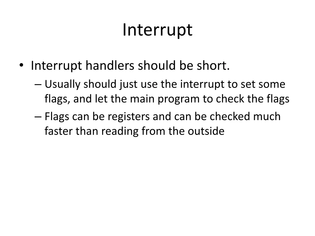 interrupt 1