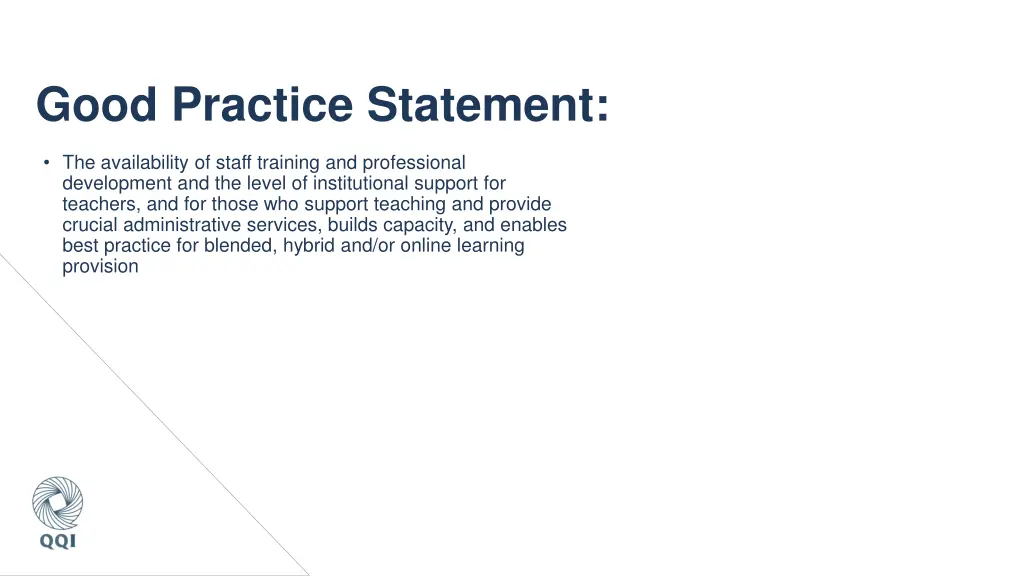 good practice statement