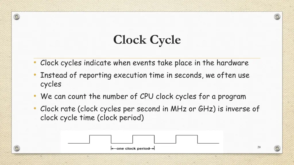 clock cycle