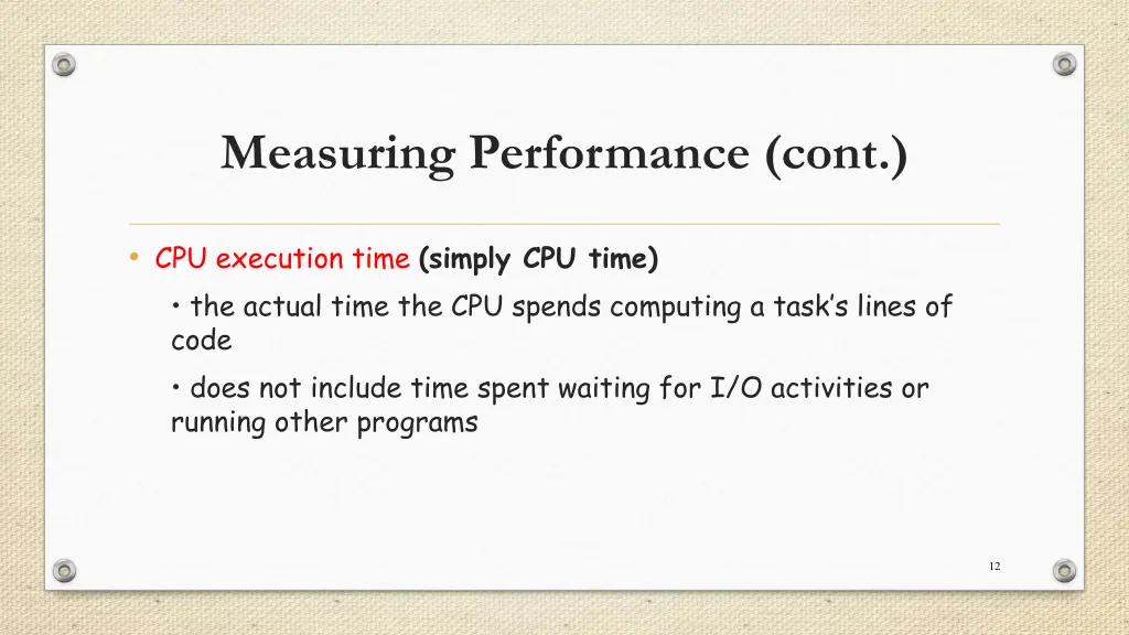 measuring performance cont 1