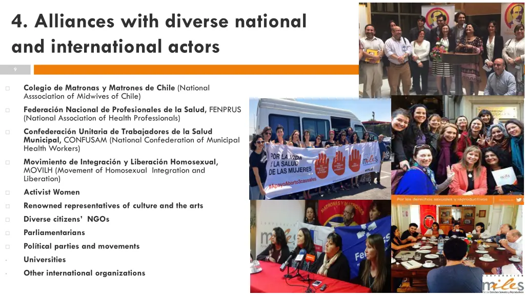 4 alliances with diverse national